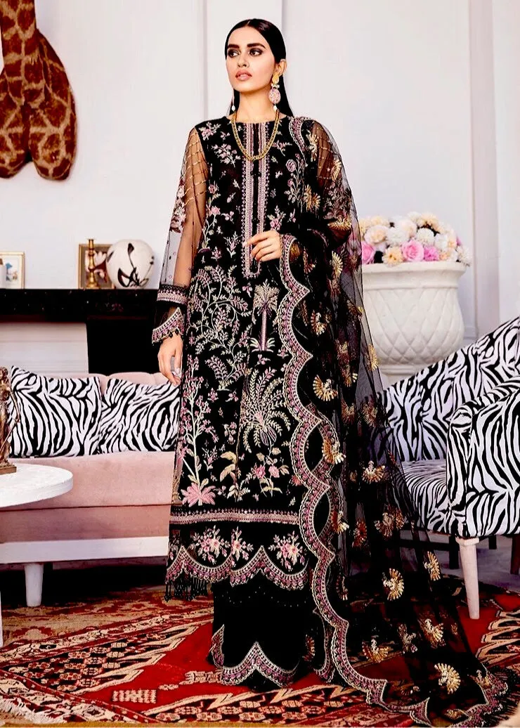 Afrozeh La Fuchsia Luxury Chiffon Collection ‘21 – Cocktail