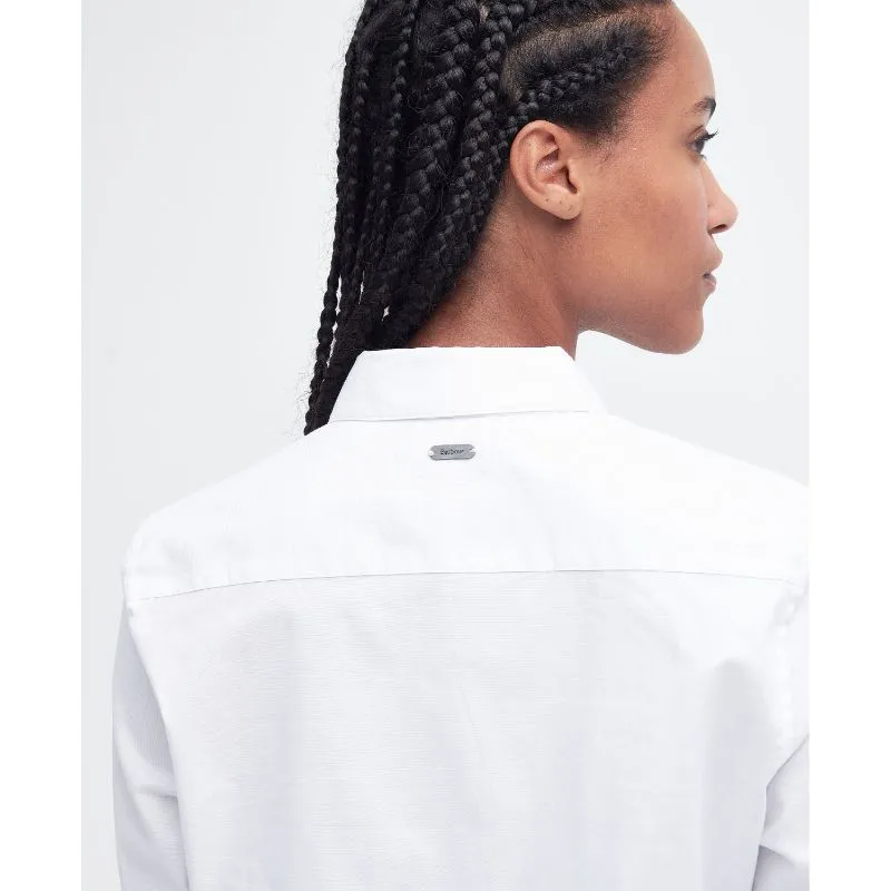 Barbour Derwent Ladies Shirt - White/Primrose Hessian