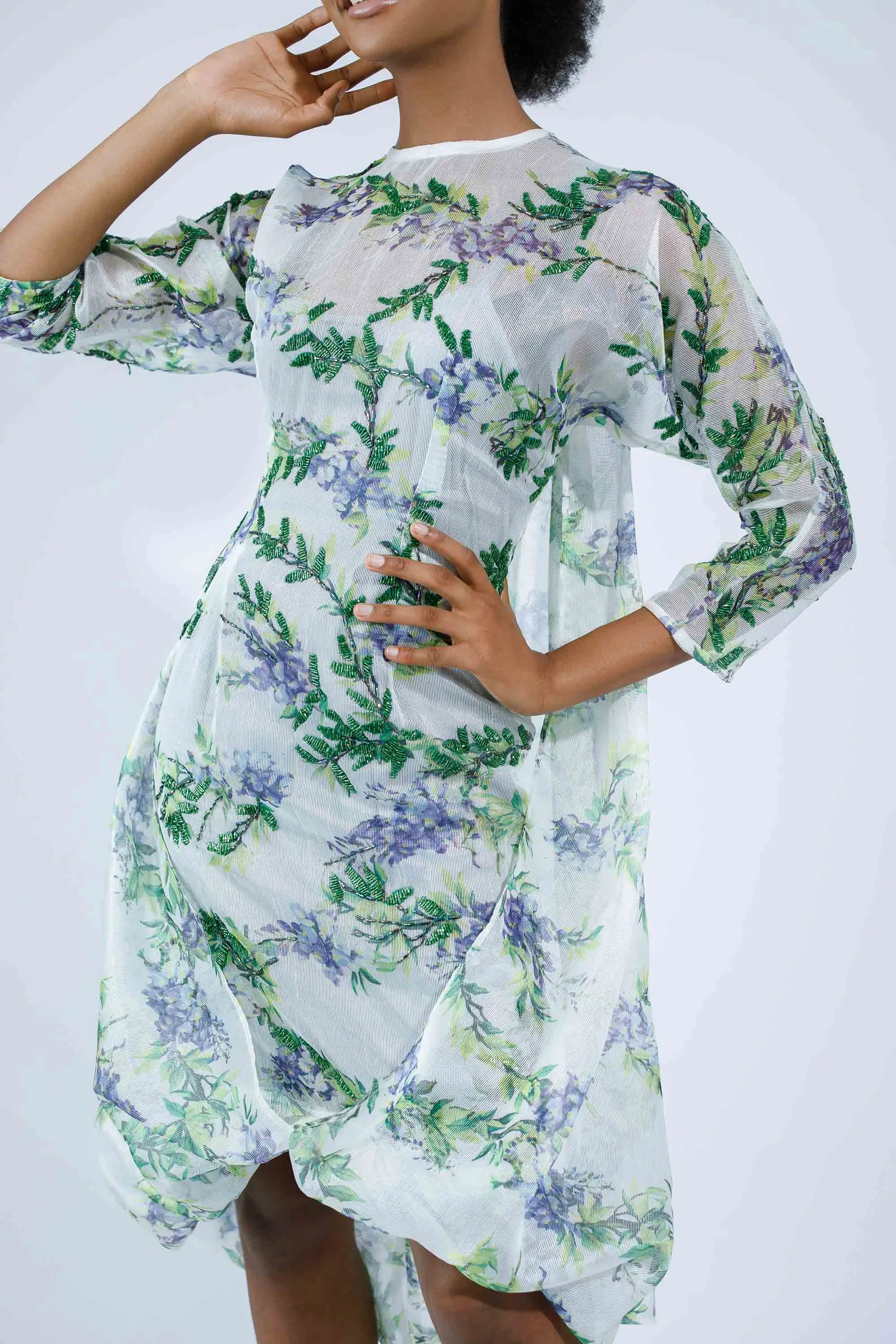 Beaded Bose Dress