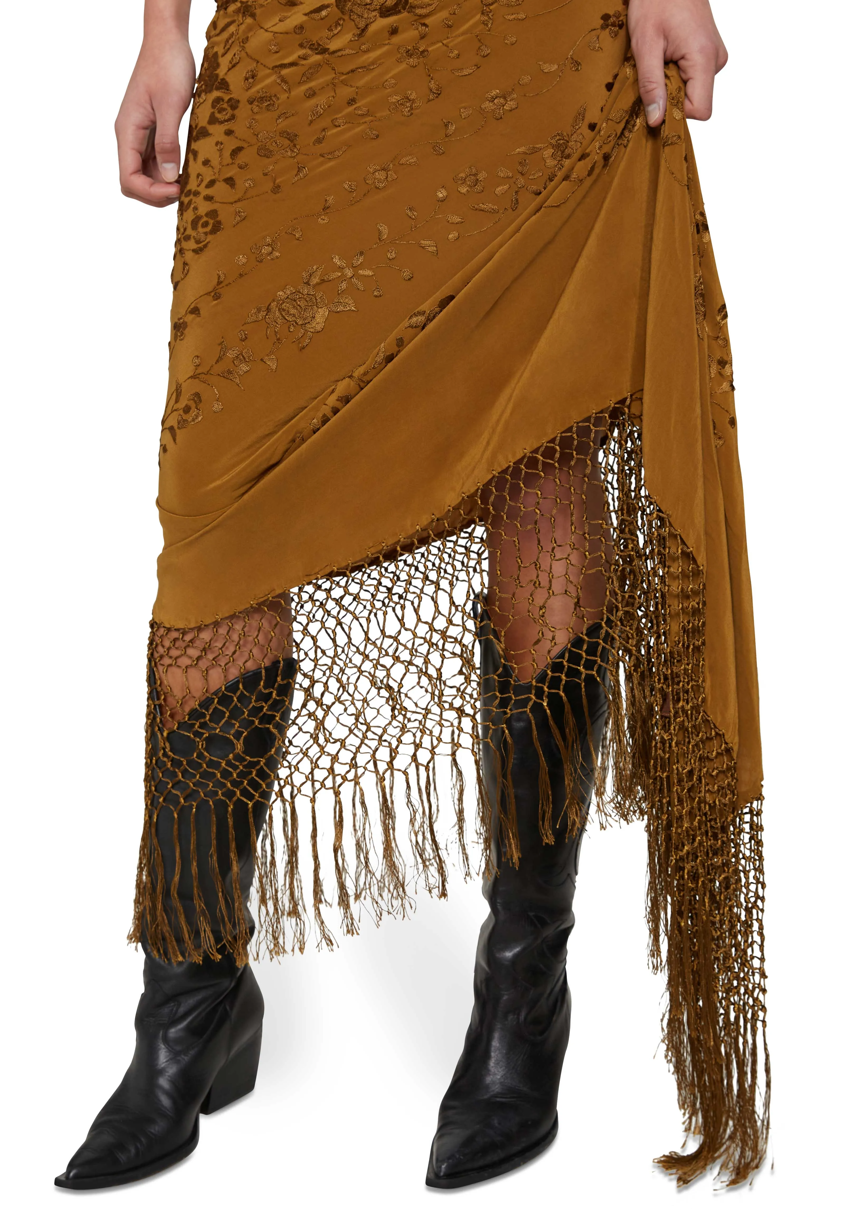 Demi Couture Piano Shawl Maxi Skirt