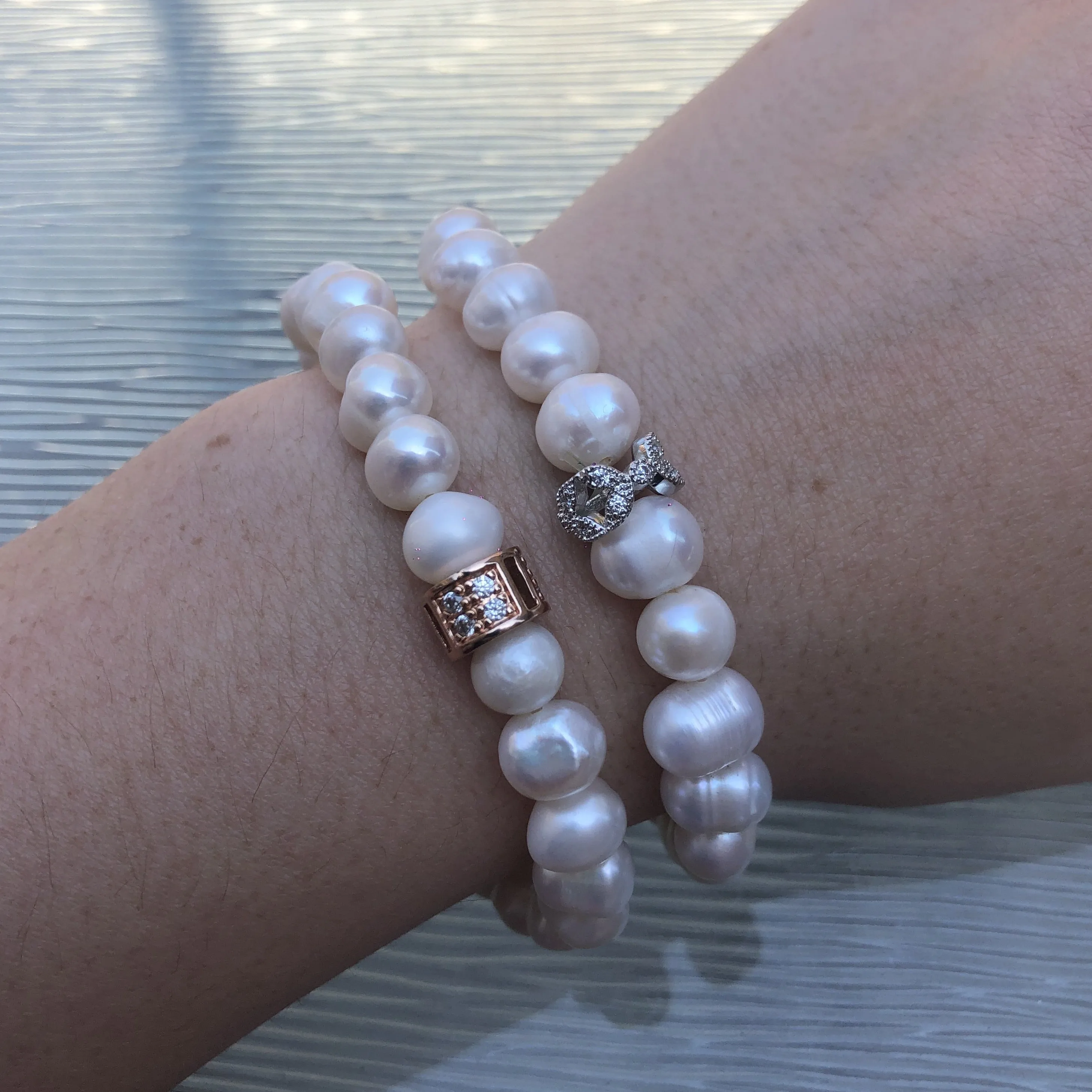 Freshwater Pearl Stretch Bracelet Set