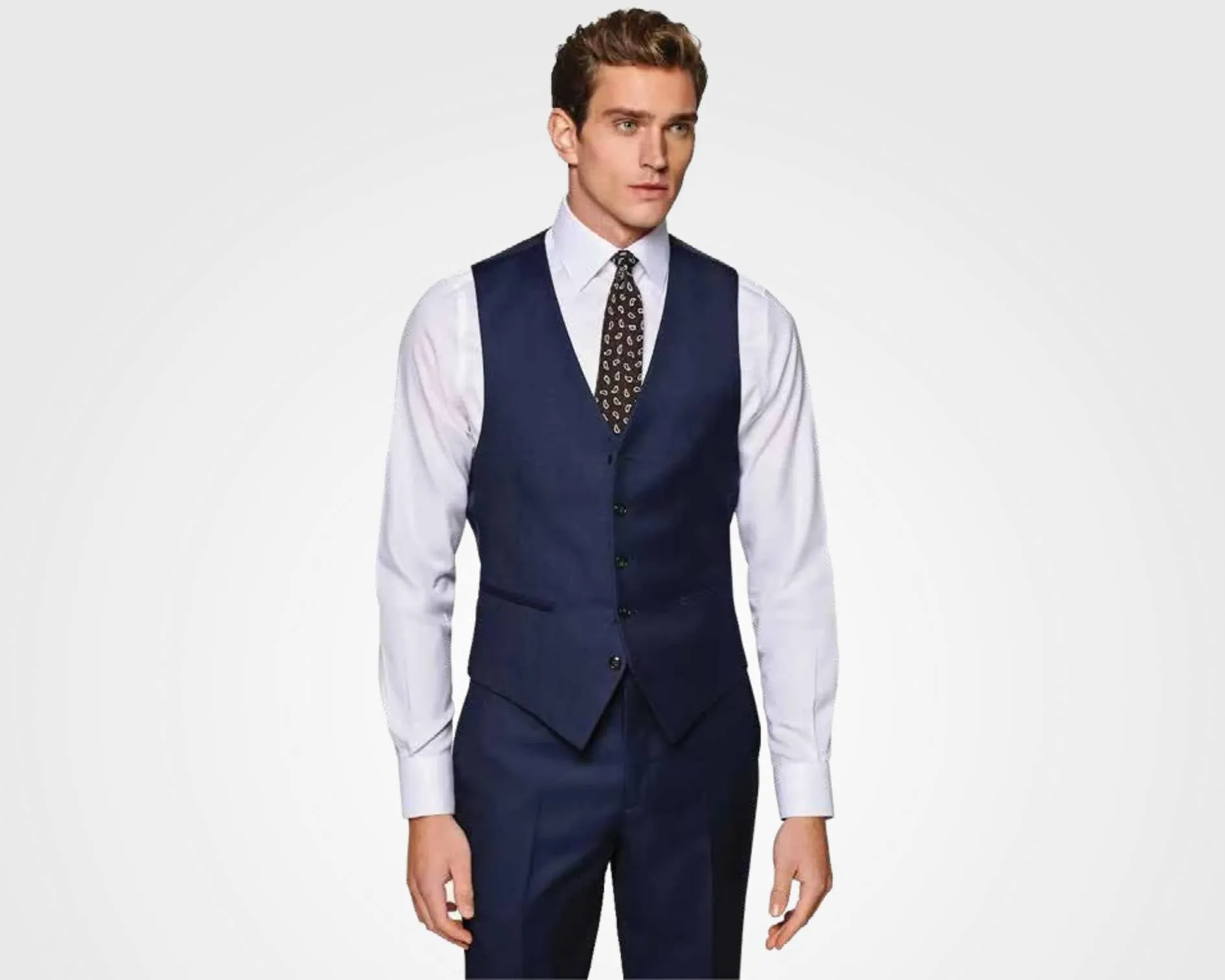House of U Oscar French navy Suit