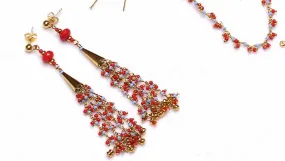 How to Make the Coralie Bead Fringe Earrings