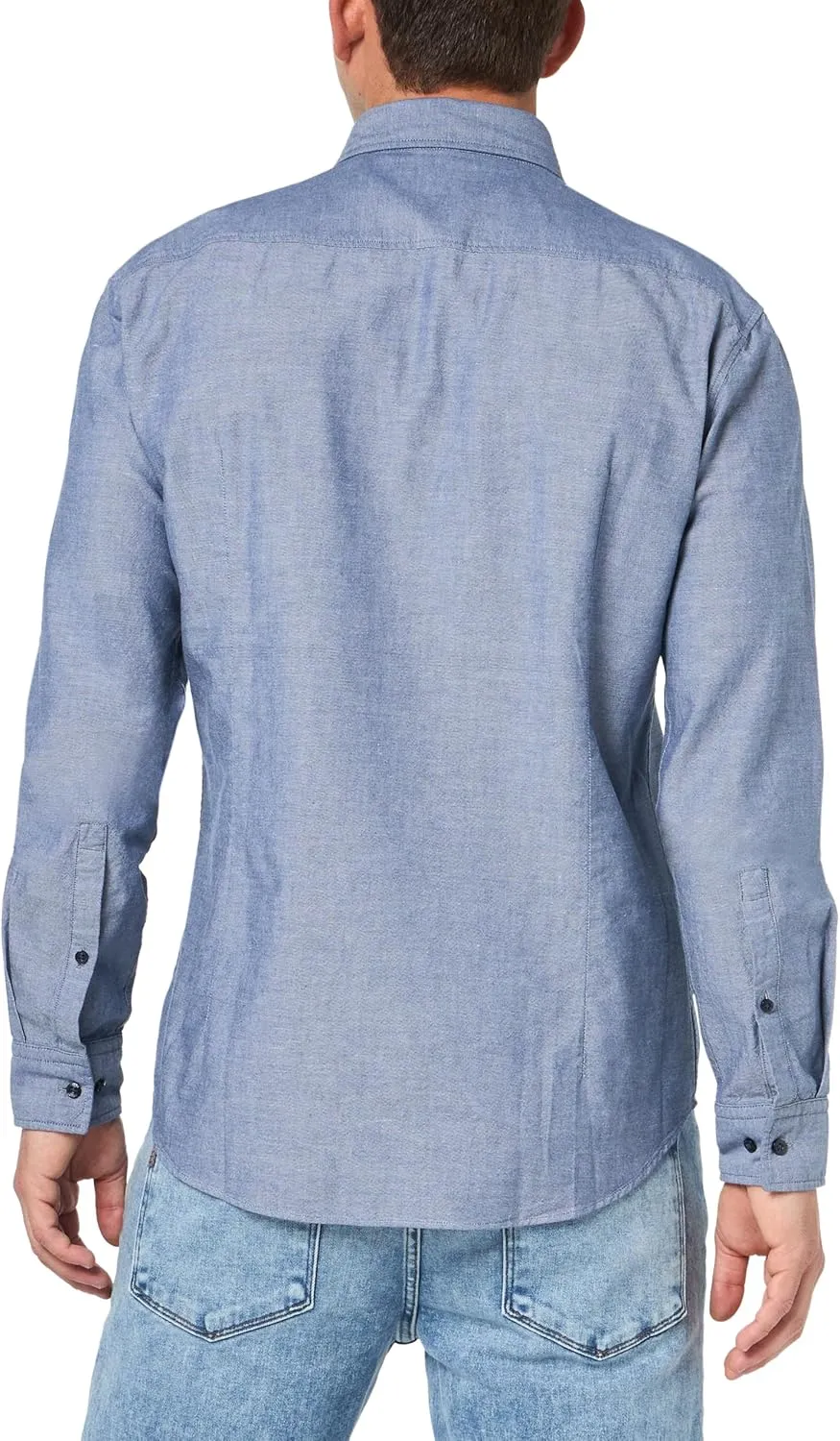 HUGO Men's Slim Fit Long Sleeve Oxford Button Down Shirt