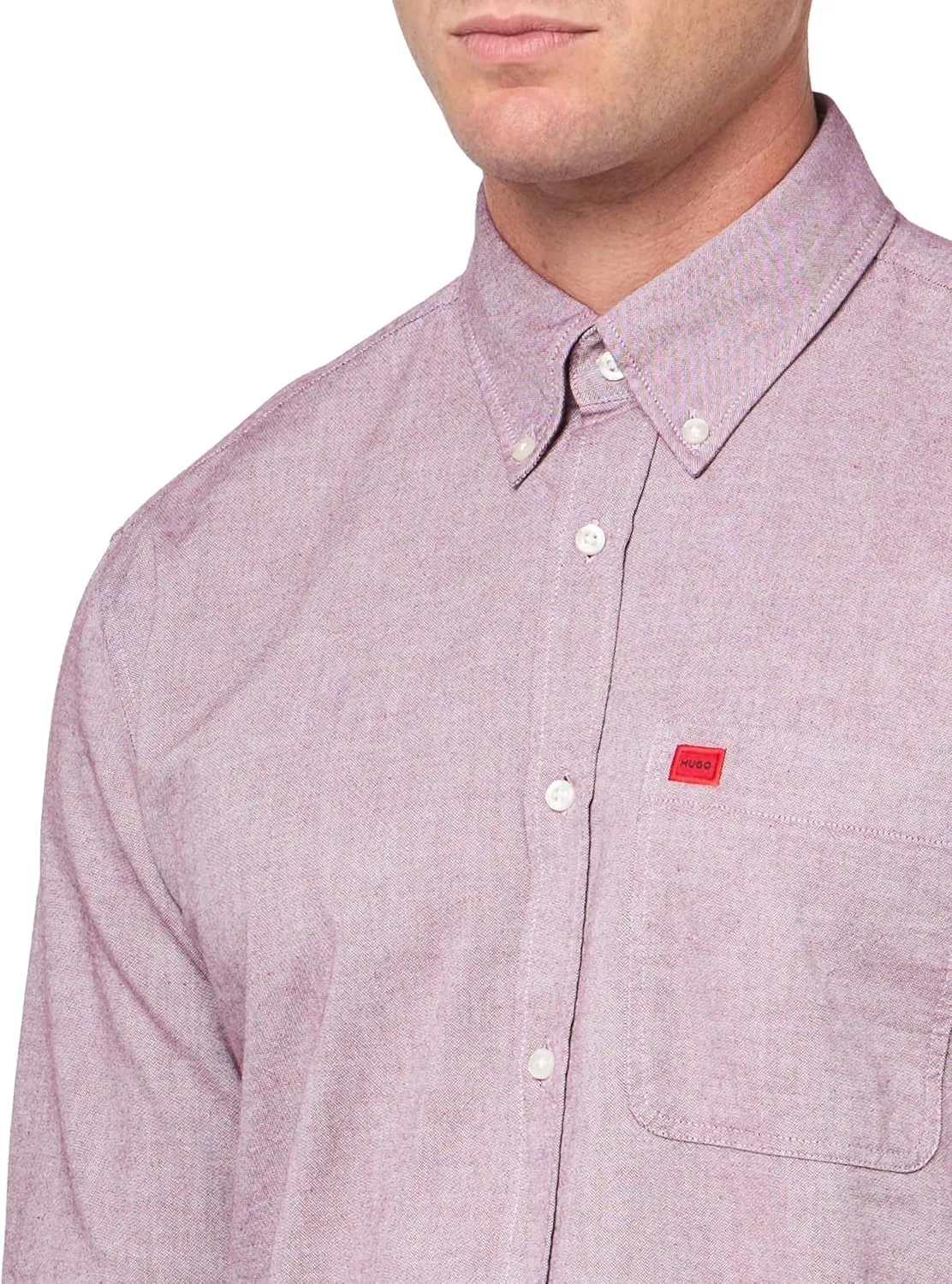 HUGO Men's Slim Fit Long Sleeve Oxford Button Down Shirt