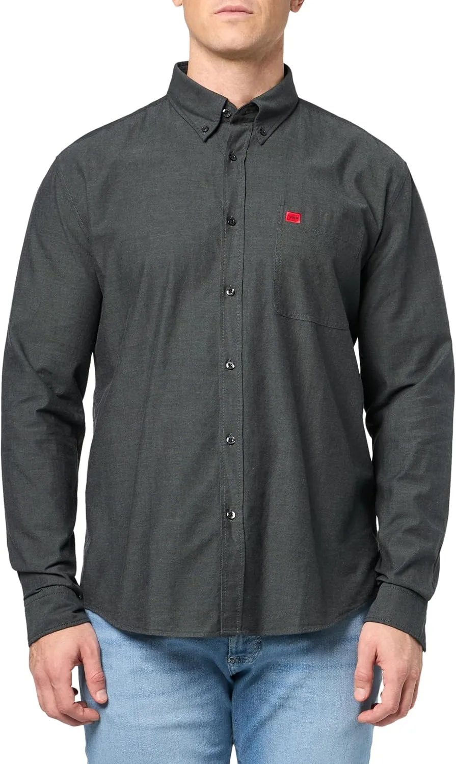 HUGO Men's Slim Fit Long Sleeve Oxford Button Down Shirt
