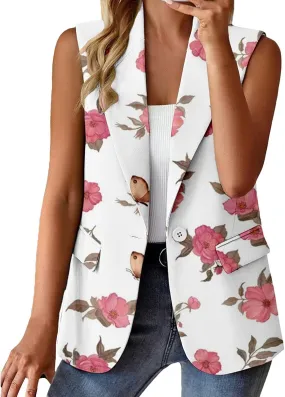 Linen Blazers for Women 2024 Work Women's Cardigan Open Front Wool Fashion Top Pluse Size With Pockets Suit