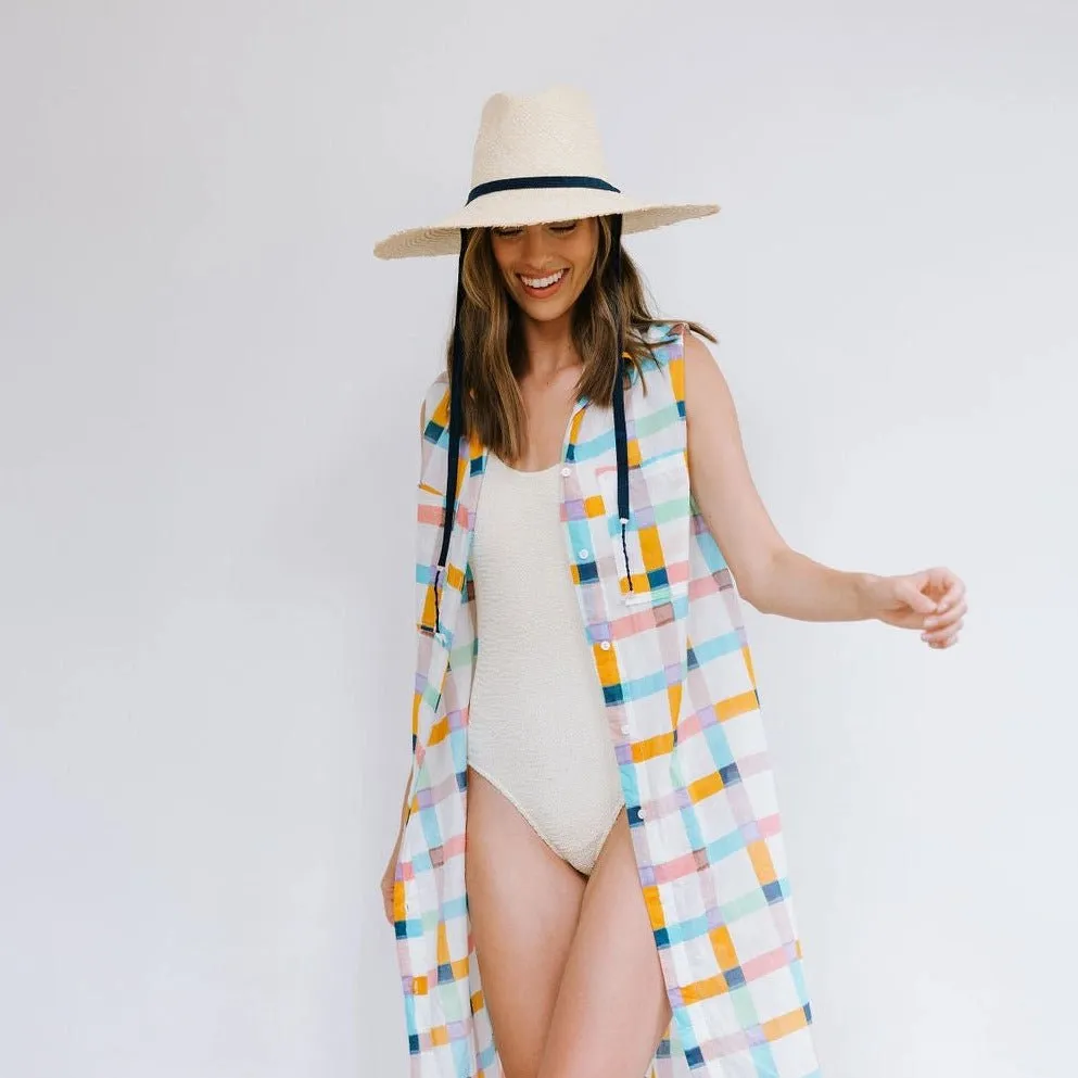 Miriam Wide Brimmed Palm Fringe