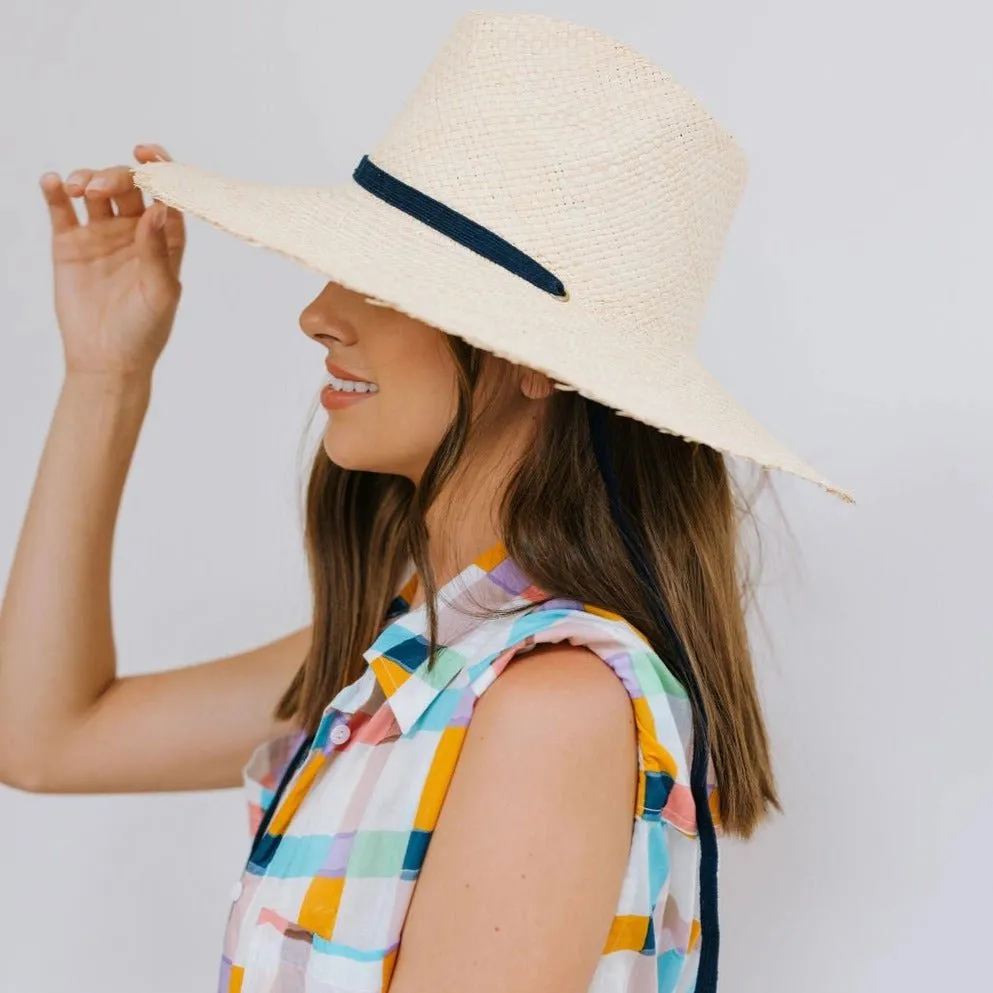 Miriam Wide Brimmed Palm Fringe