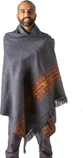 Om Shanti Crafts Meditation Shawl or Blanket, Exotic Shawl/Wrap, Oversize Scarf or Stole. Unisex