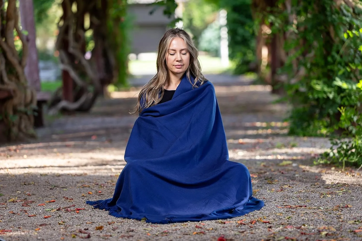 Om Shanti Crafts Meditation Shawl or Meditation Blanket, Shawl/Wrap, Oversize Scarf/Stole. Large. Unisex.