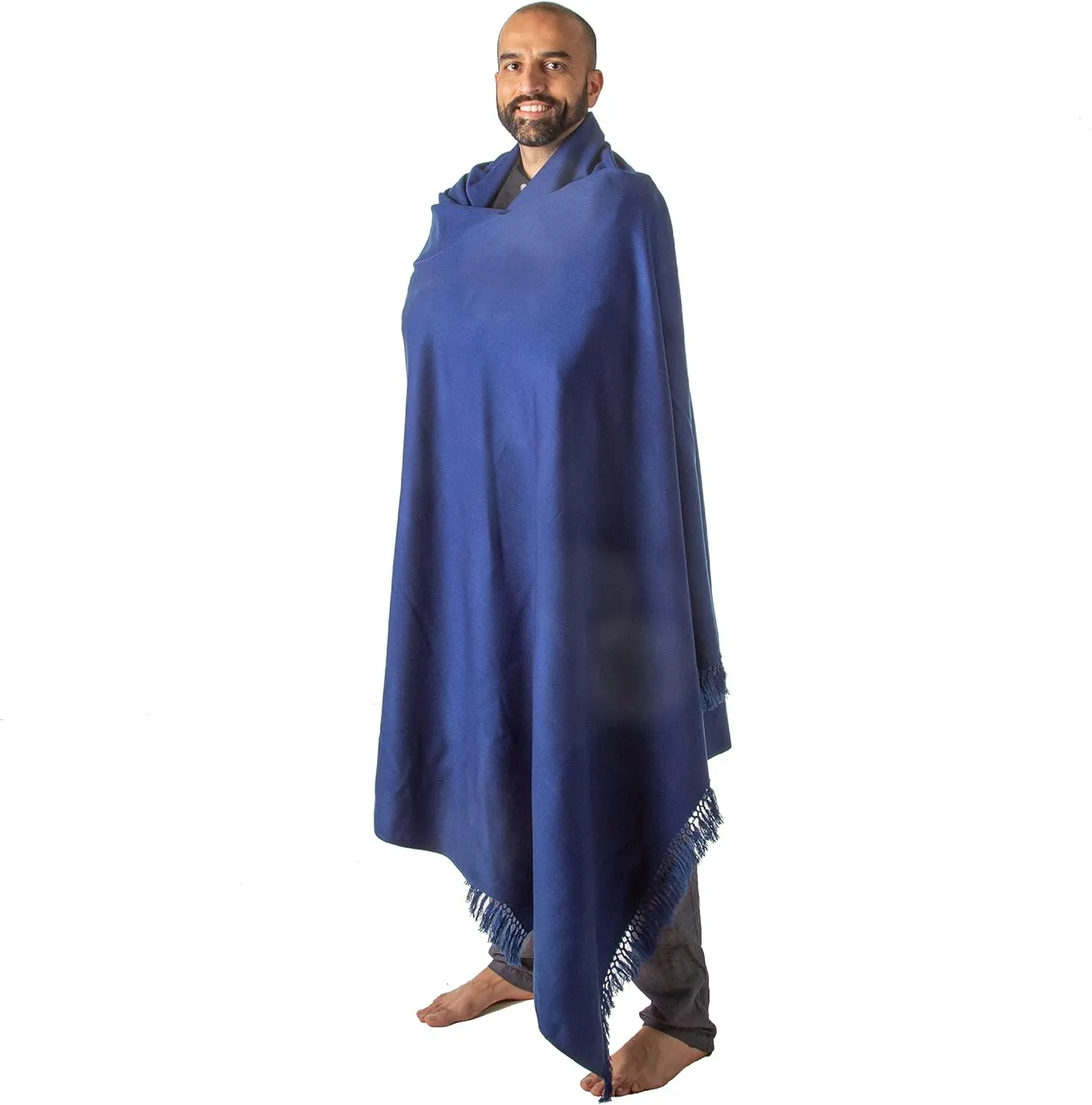 Om Shanti Crafts Meditation Shawl or Meditation Blanket, Shawl/Wrap, Oversize Scarf/Stole. Large. Unisex.