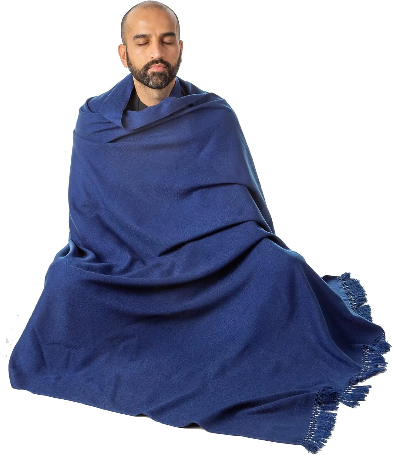 Om Shanti Crafts Meditation Shawl or Meditation Blanket, Shawl/Wrap, Oversize Scarf/Stole. Large. Unisex.