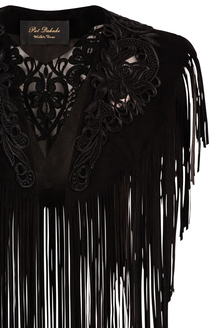 Pat Dahnke Black Cutout Collar