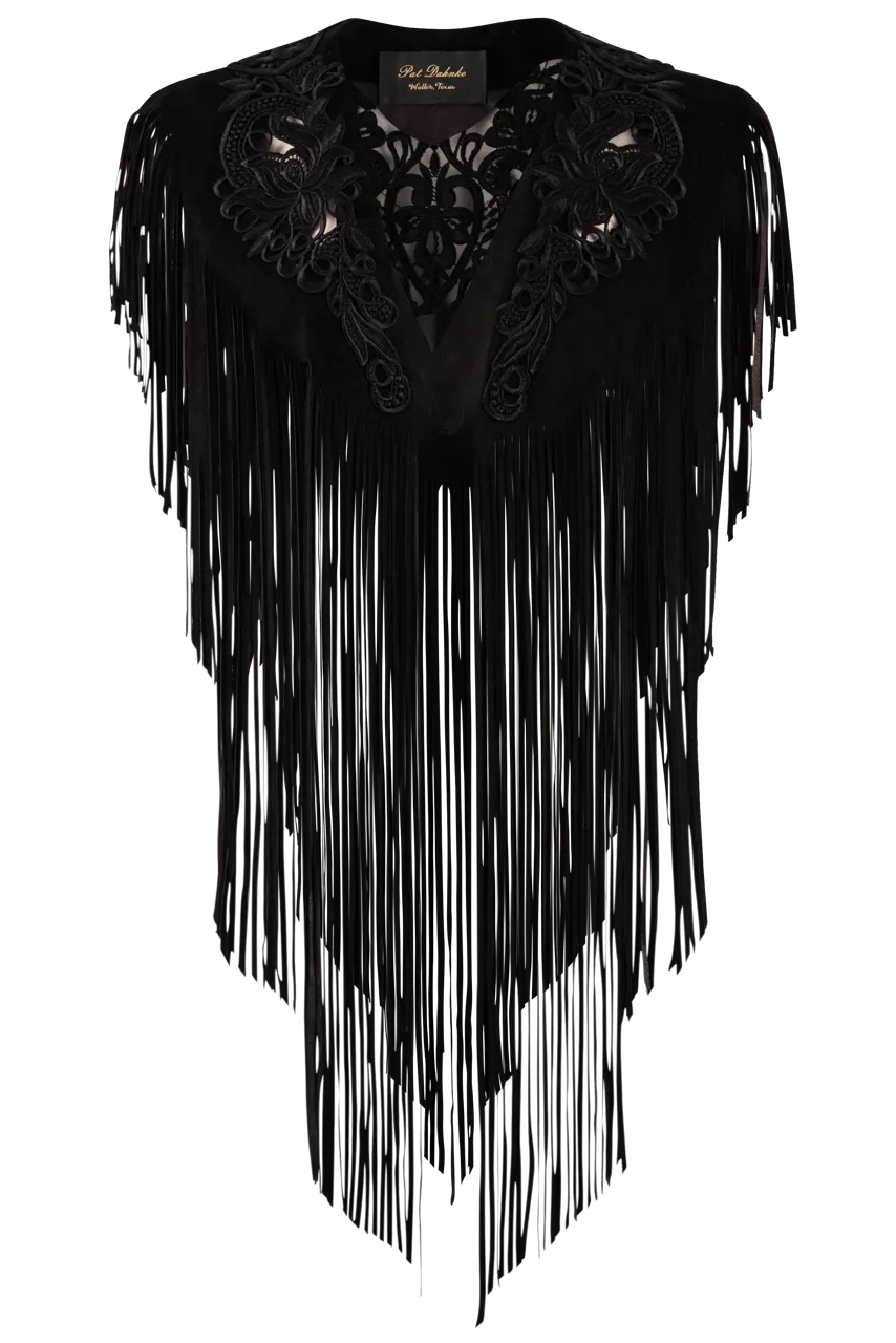 Pat Dahnke Black Cutout Collar