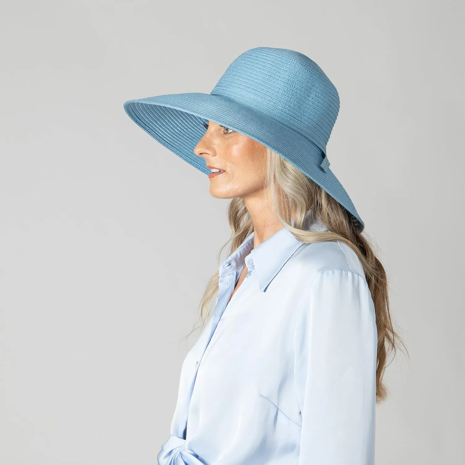 San Diego Hat Company Women’s Braided Sun Hat With Self-Tie Band, 5-Inch Brim