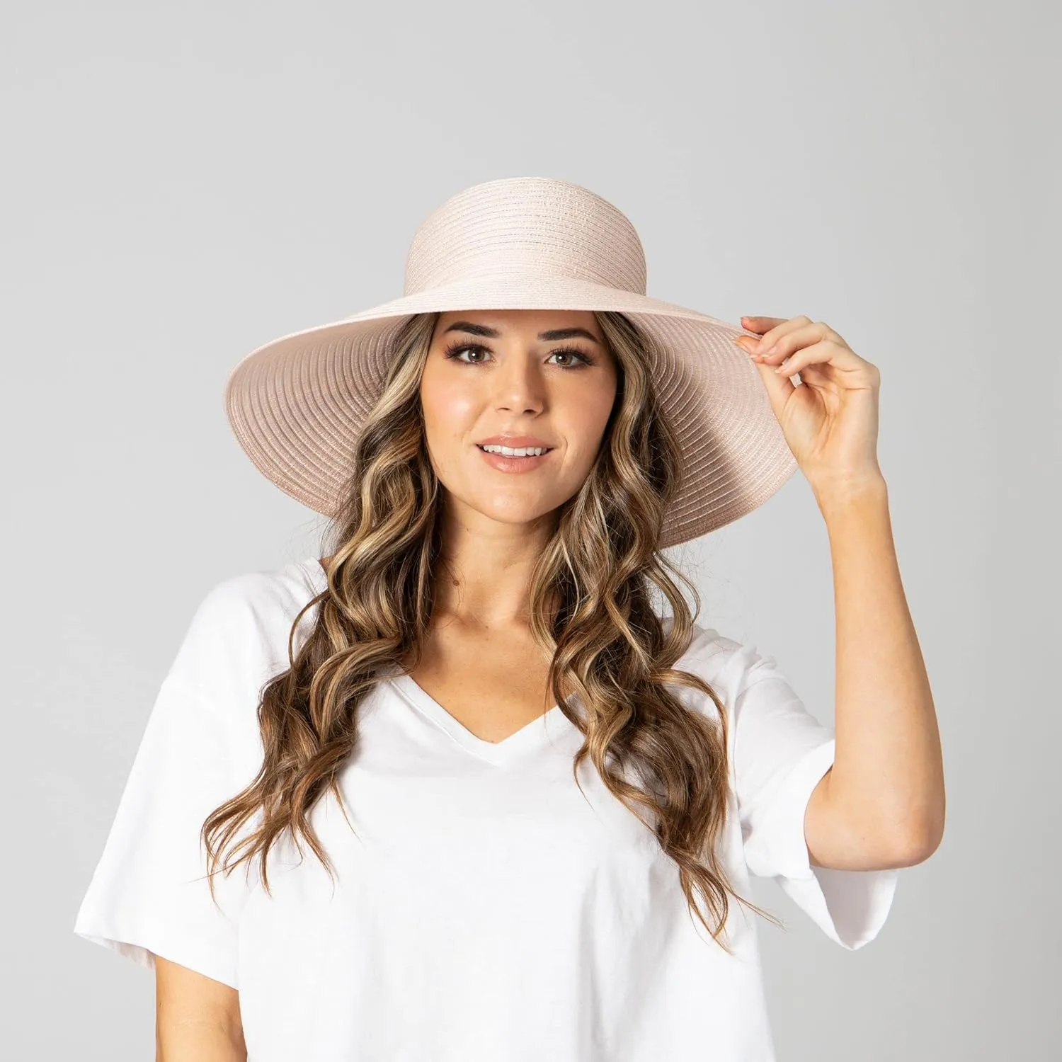 San Diego Hat Company Women’s Braided Sun Hat With Self-Tie Band, 5-Inch Brim