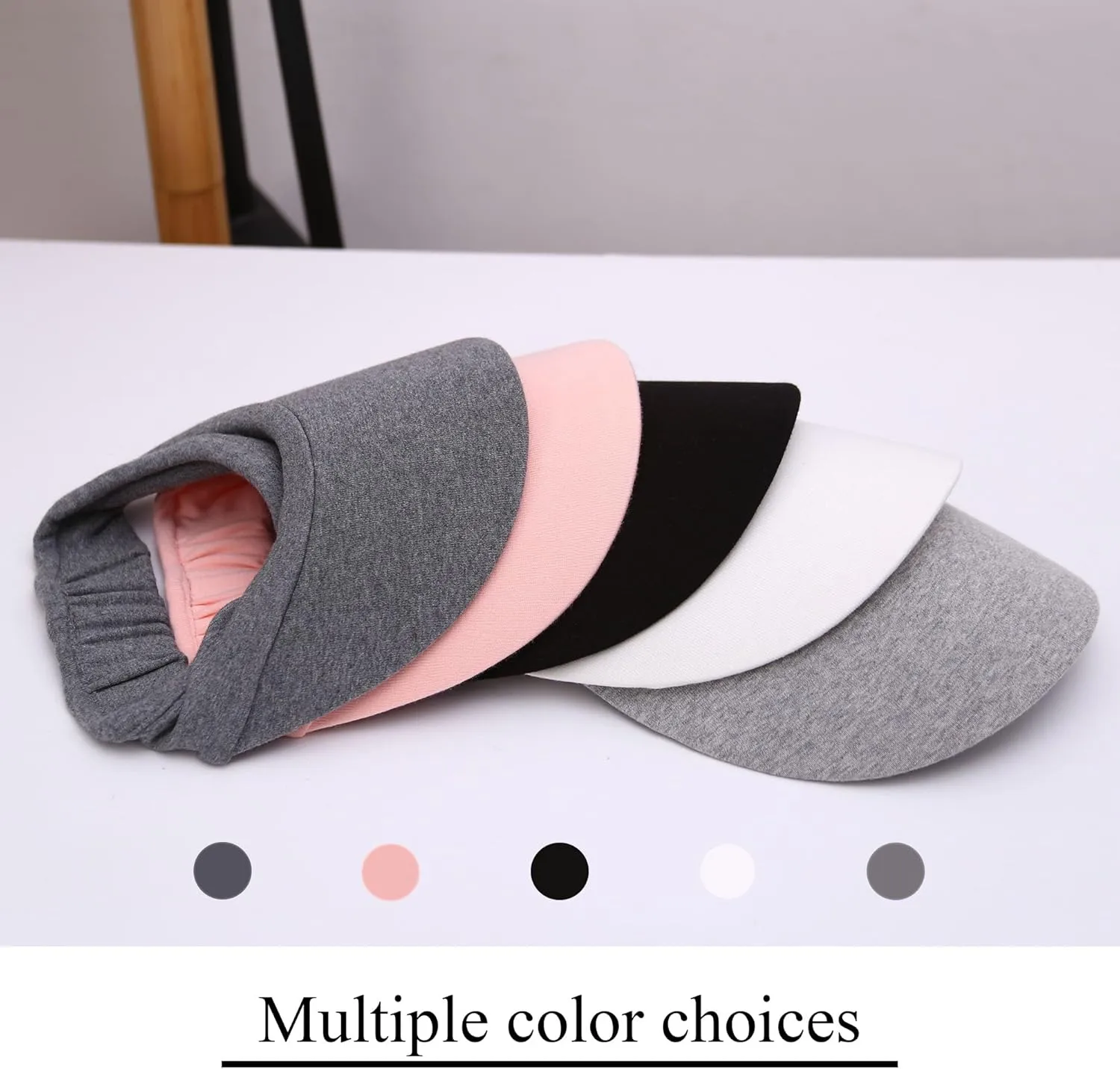 Sports Sun Visors Hat Women Men Elastic Cotton Visor Hats Slip-on UV Protection Adjustable Golf Beach Tennis Cap