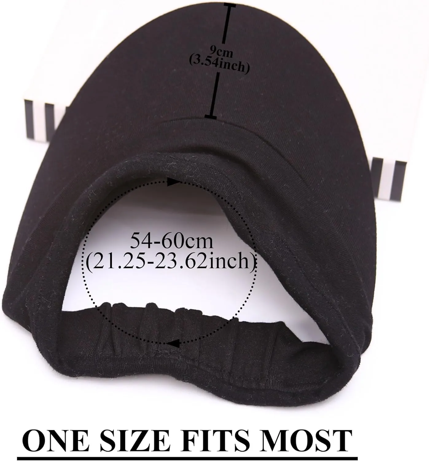 Sports Sun Visors Hat Women Men Elastic Cotton Visor Hats Slip-on UV Protection Adjustable Golf Beach Tennis Cap